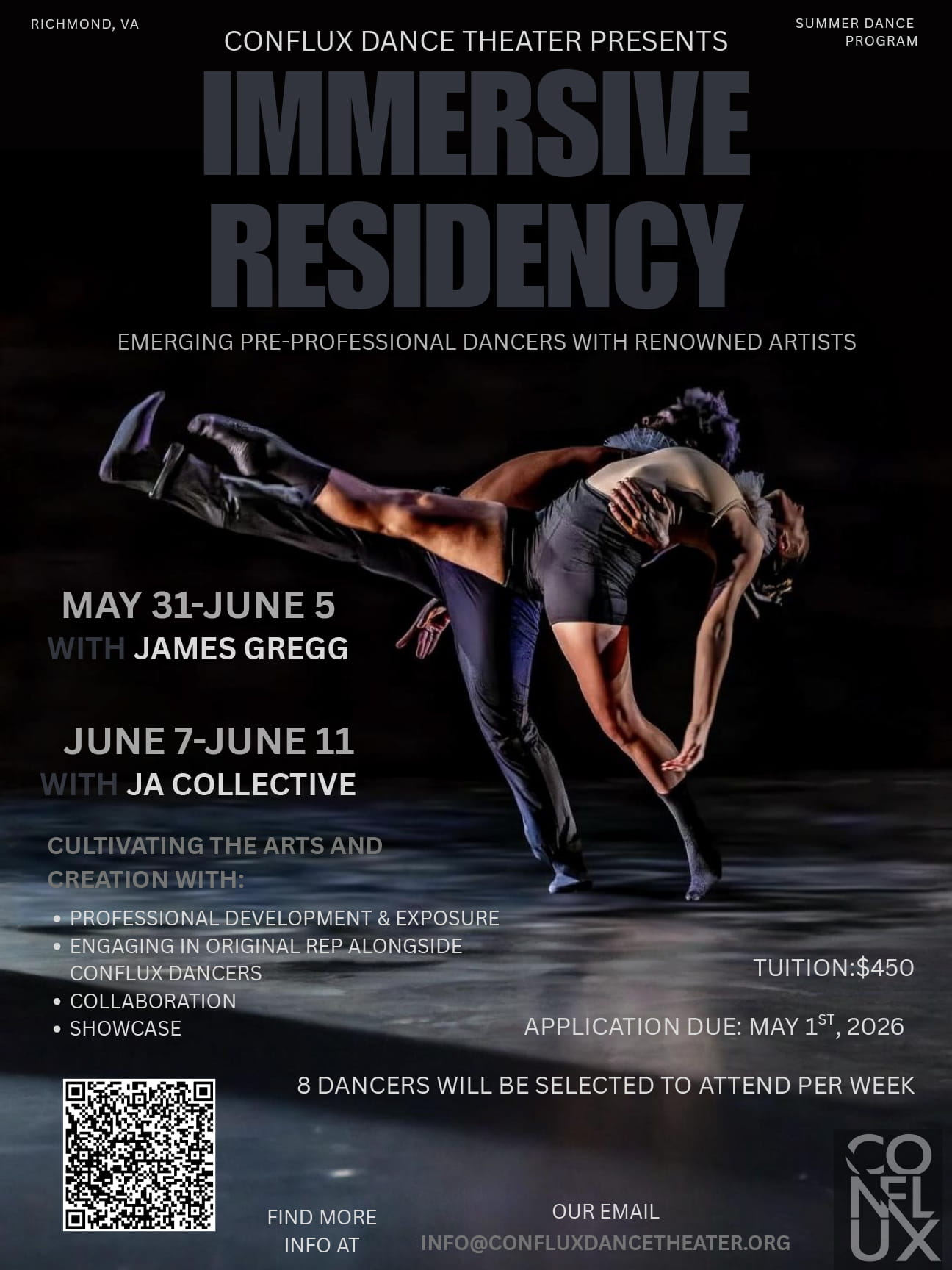 Immersive Residency Flyer